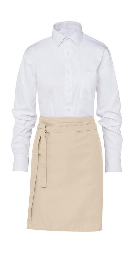 BRUSSELS Short Bistro Apron Natural