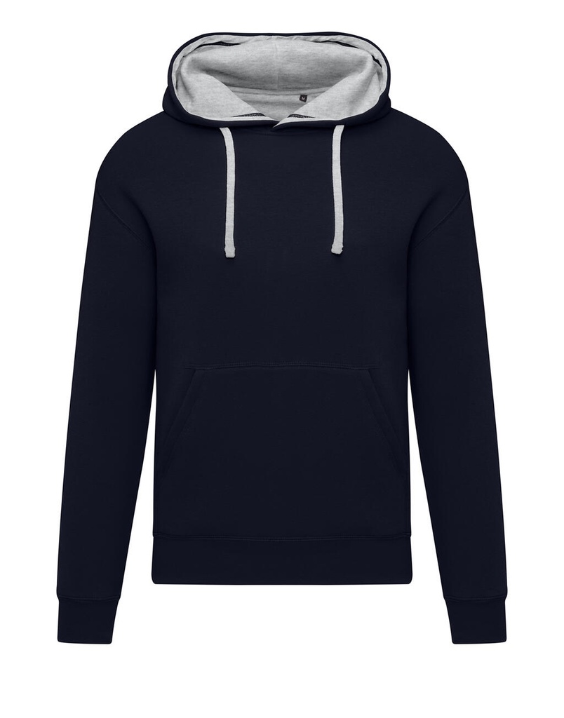 Originals Contrast Hooded Sweat Men Dark Black/Light Oxford