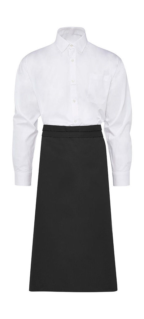 ROME Medium Length Bistro Apron Black