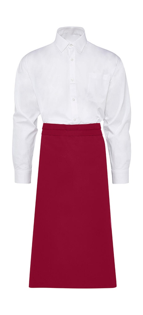 ROME Medium Length Bistro Apron Red