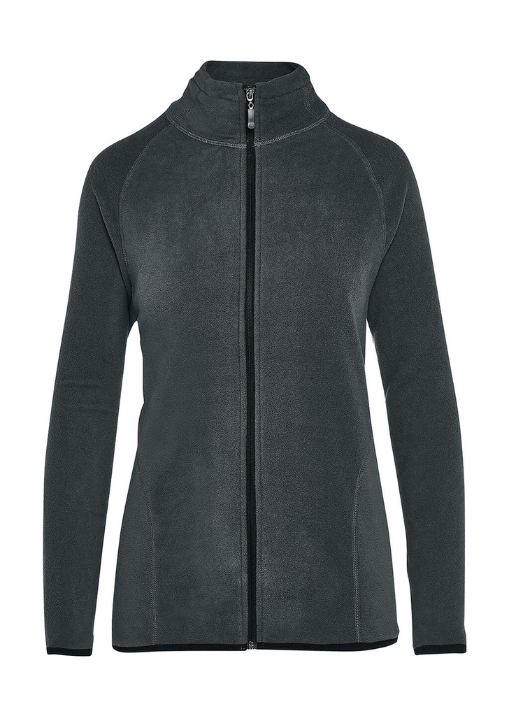 Signature Tagless Microfleece Full Zip Women Charcoal