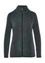 Signature Tagless Microfleece Full Zip Women Charcoal