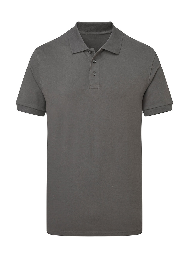 Signature Tagless Polo Stretch Men Charcoal