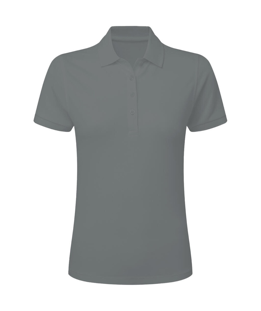 Signature Tagless Polo Stretch Women Grey