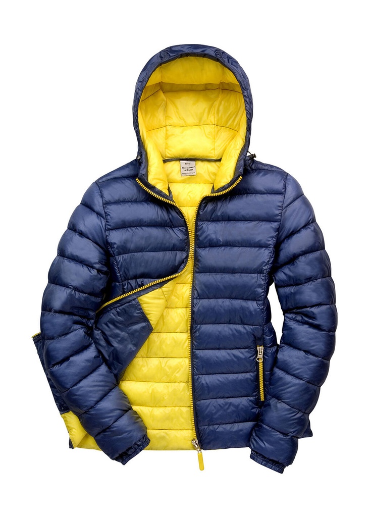 Ladies' Snow Bird Hooded Jacket Navy/Yellow