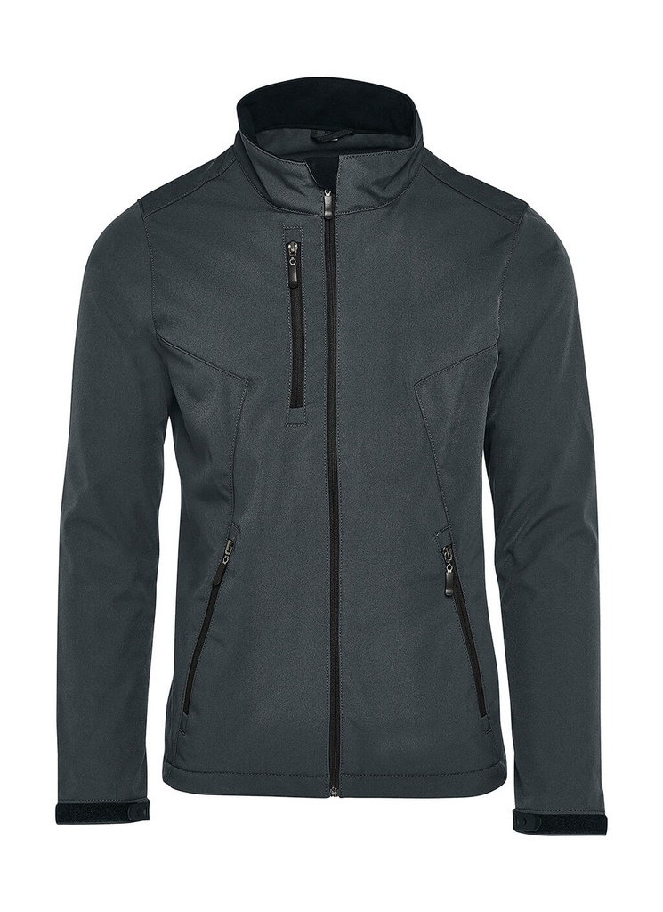 Signature Tagless Softshell Jacket Men Charcoal