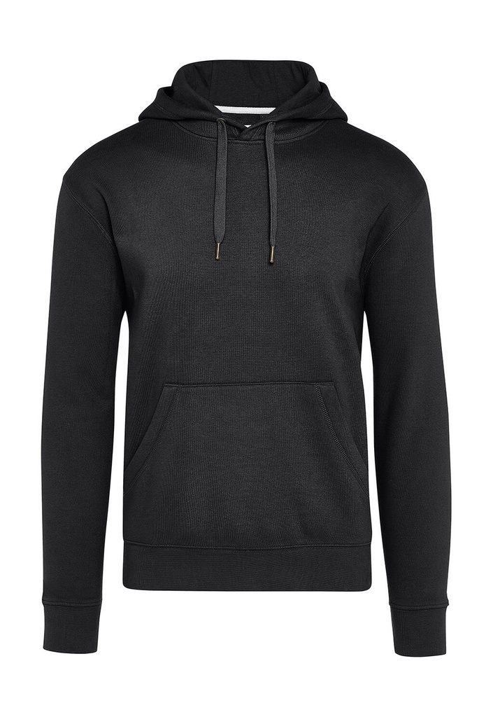 Signature Tagless Hooded Sweatshirt Unisex Dark Black