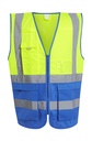 Pro Hi-Vis Executive Vest Yellow/Royal Blue
