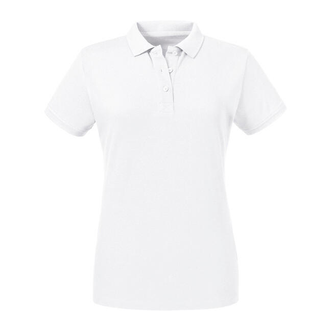 Ladies' Pure Organic Polo White