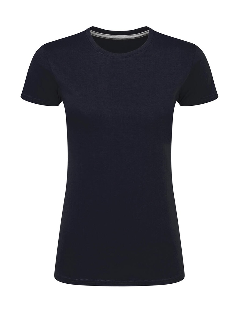 Signature Tagless Tee Women Navy