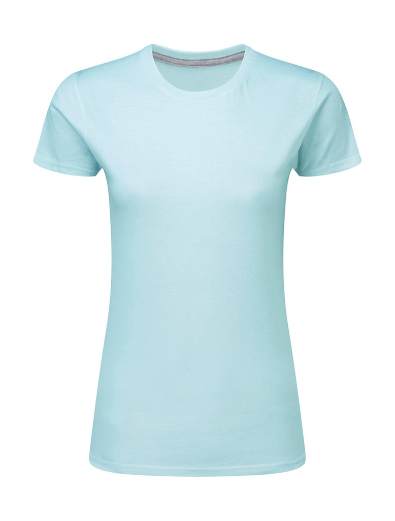 Signature Tagless Tee Women Angel Blue