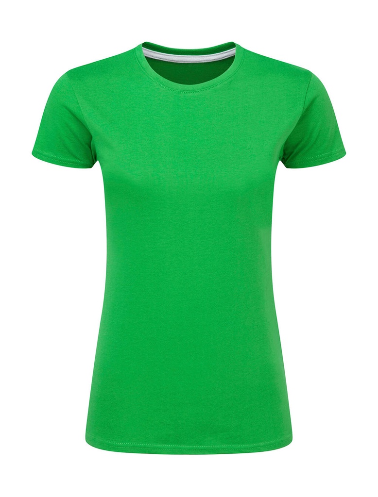 Signature Tagless Tee Women Kelly Green
