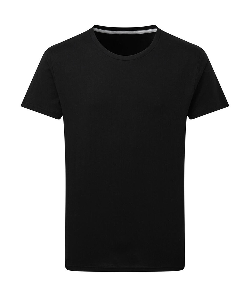 Signature Tagless Tee Men Dark Black