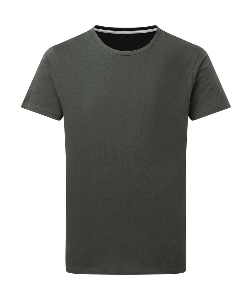 Signature Tagless Tee Men Charcoal