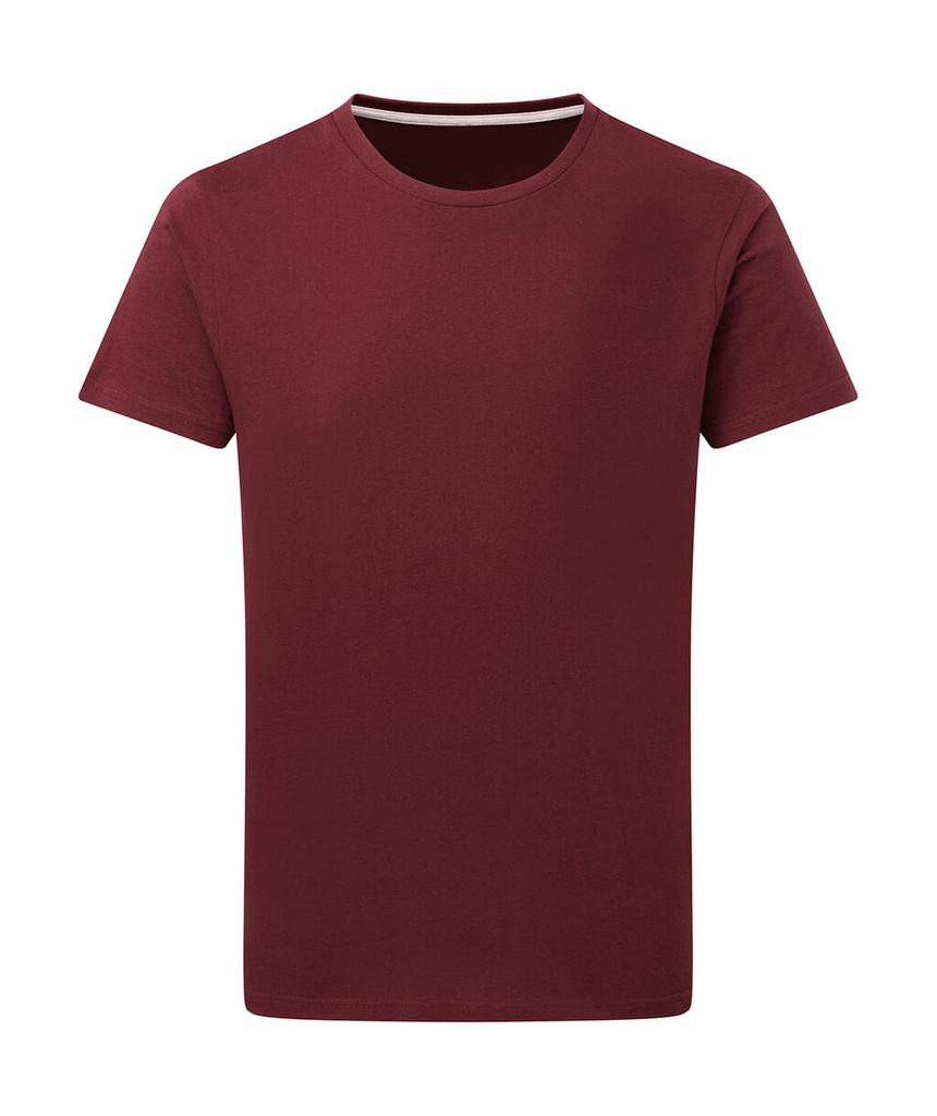 Signature Tagless Tee Men Burgundy