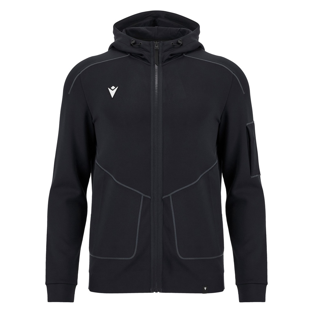 Ath Icon Kanak Tech Hoody Fzip Top Blk — Black