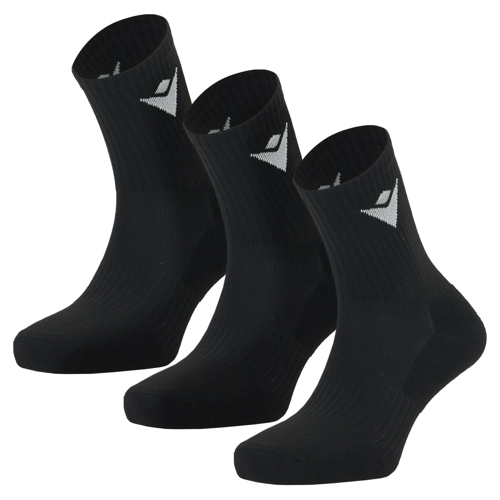 Daily Quarter Socks (3 Pairs) — Black