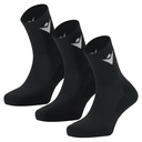 Daily Quarter Socks (3 Pairs) — Black
