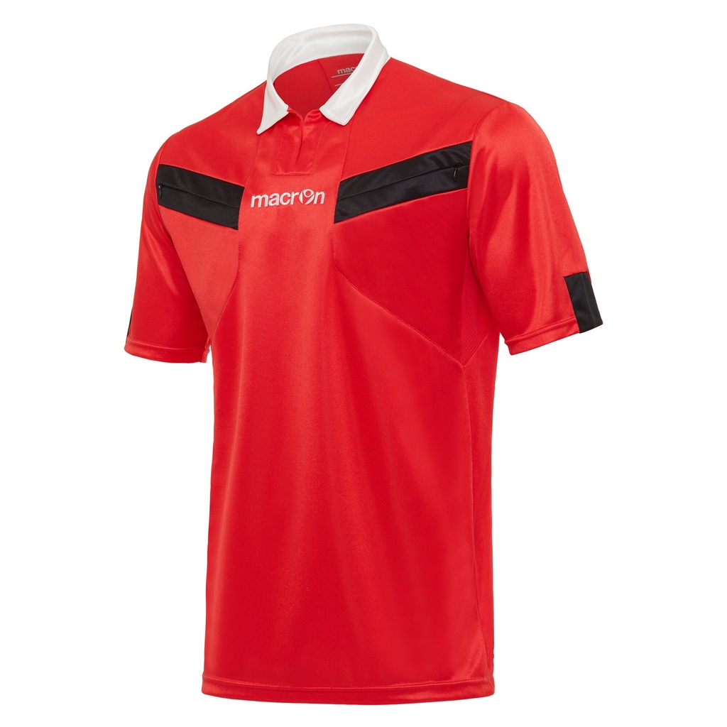 Referee Maglia Ner/Bia Short-Sleeve — Red