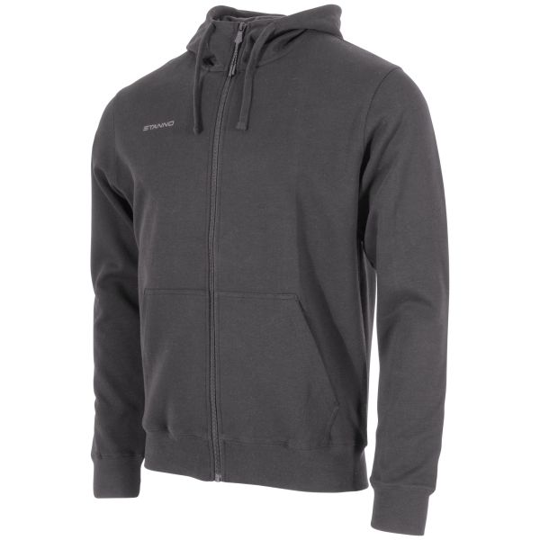 Base Hooded Full Zip Sweat Top — Grey