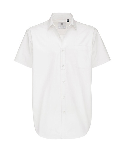 Sharp SSL/men Twill Shirt White