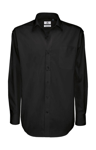 Sharp LSL/men Twill Shirt Black