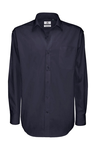 Sharp LSL/men Twill Shirt Navy
