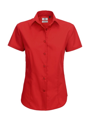 Smart SSL/women Poplin Shirt Deep Red