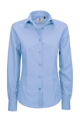 Smart LSL/women Poplin Shirt Business Blue