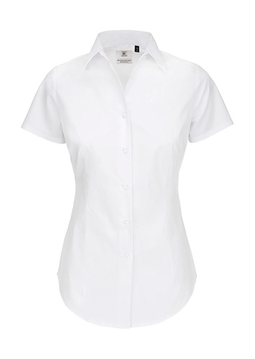 Black Tie SSL/women Poplin Shirt White