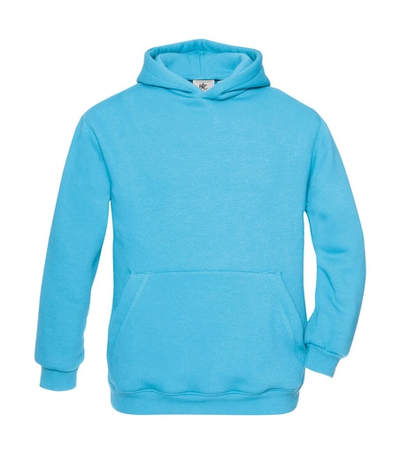 Hooded/kids Sweat Very Turquoise