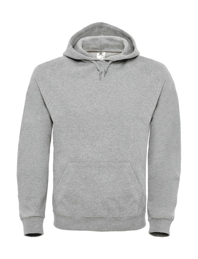 ID.003 Cotton Rich Hooded Sweatshirt Heather Grey