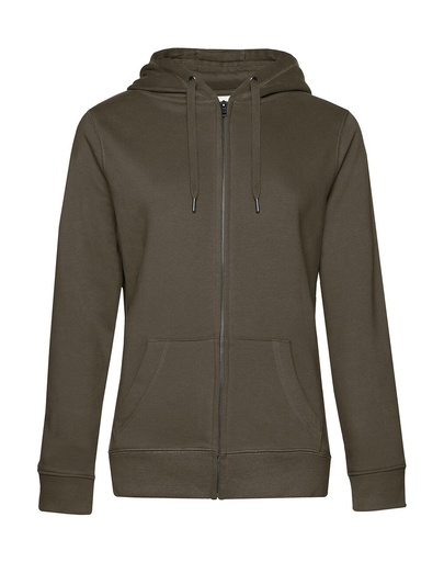 QUEEN Zipped Hooded /women Khaki