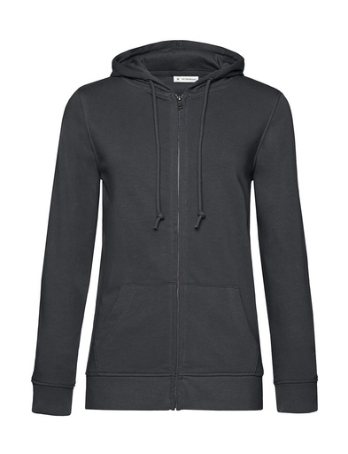 Zipped Hooded /women Asphalt