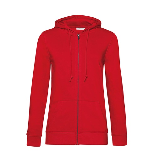 Zipped Hooded /women Red