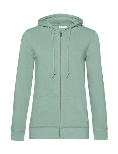 Zipped Hooded /women Sage