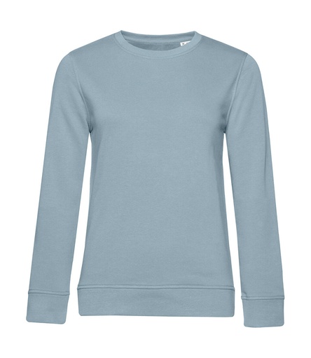 Crew Neck /women French Terry Blue Fog