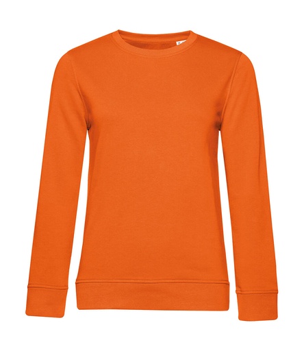 Crew Neck /women French Terry Pure Orange