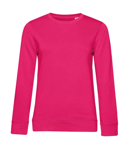 Crew Neck /women French Terry Magenta Pink