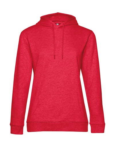 #Hoodie /women French Terry Heather Red