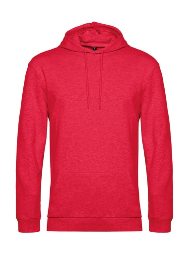 #Hoodie French Terry Heather Red