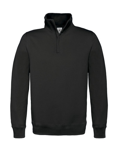 ID.004 Cotton Rich 1/4 Zip Sweat Black