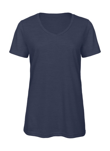 V Triblend/women T-Shirt Heather Navy