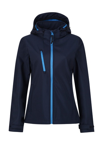 Women's Venturer 3-Layer Hooded Softshell Jacket Navy/French Blue