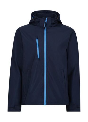 Venturer 3-Layer Hooded Softshell Jacket Navy/French Blue