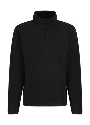 Micro Zip Neck Fleece Black