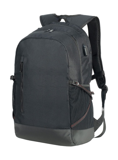 Leipzig Daily Laptop Backpack Black/Black