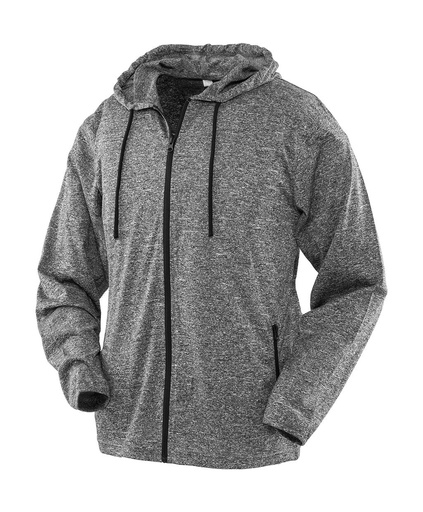 Women's Hooded Tee-Jacket Marl Grey