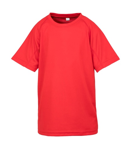 Junior Performance Aircool Tee Red