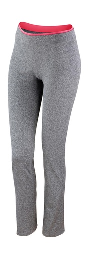 Women's Fitness Trousers Sport Grey Marl/Hot Coral